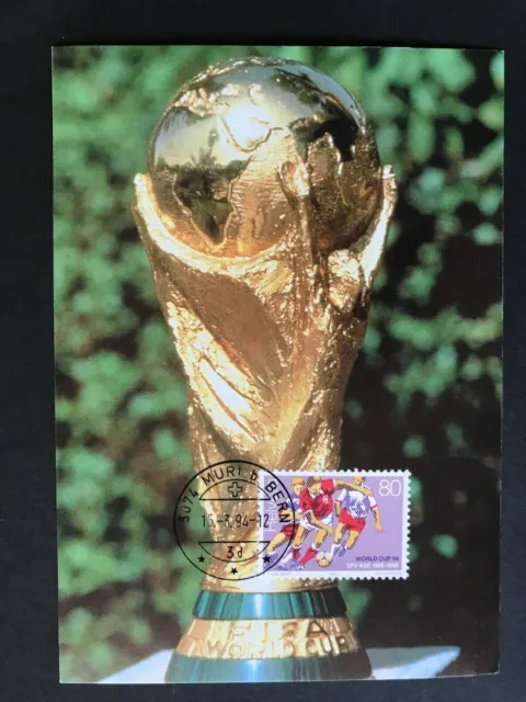 Schweiz 1994 Maximumkarte 80 Rp. Fussball Weltmeisterschaft USA
