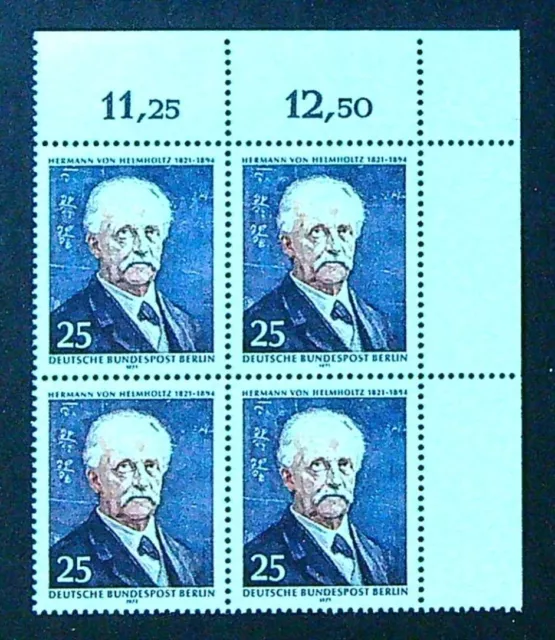 Berlin 1971 MiNr. 401 postfrisch 4er Block / Viererblock mit Eckrand 2