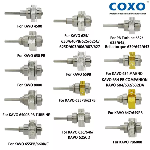 COXO Dental Turbine Rotor Cartridge For KAVO High Speed Handpiece 8000 650PB 625