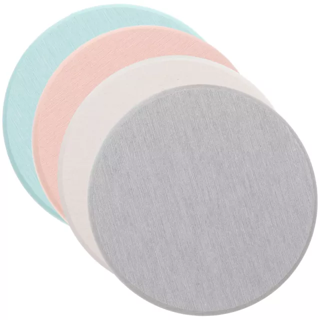 4 Pcs Diatom Mud Coaster 10cm Absorbent Coasters for Drinks Cup Holder Table