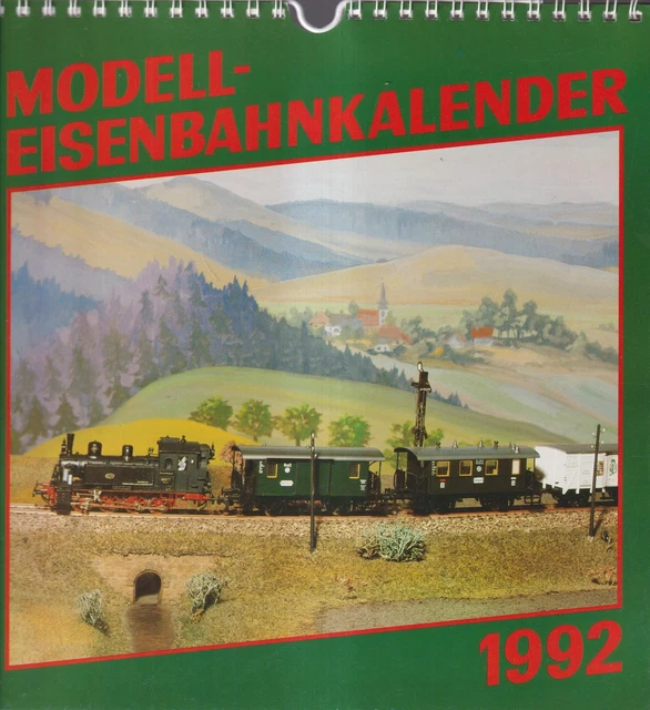WANDKALENDER: MODELLEISENBAHNKALENDER 1992, Bild und Heimat