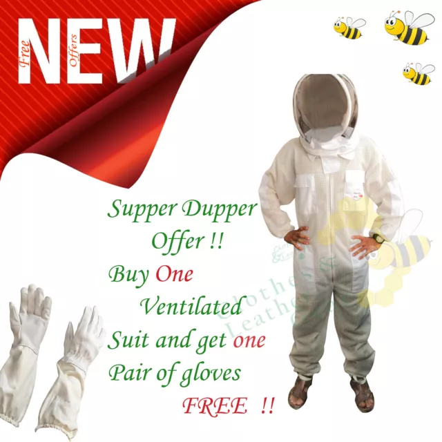 Bee Clothing 3 Layer beekeeping protective full suit ventilated fencingVeil- 2XL 2