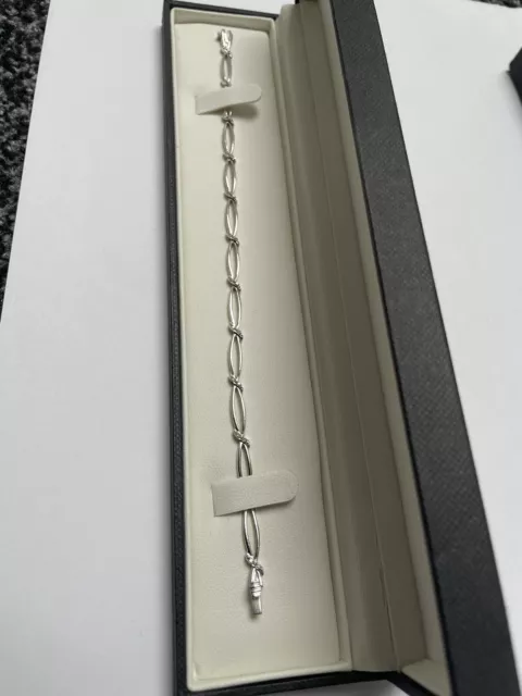 Lauren Ralph Lauren Sterling Silver 7 Inch Diamond Slider Bracelet | Ernest  Jones
