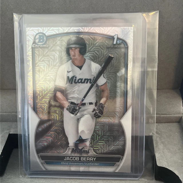 2023 BOWMAN CHROME Mega Box Mojo Refractor Jacob Berry BCP108 1st
