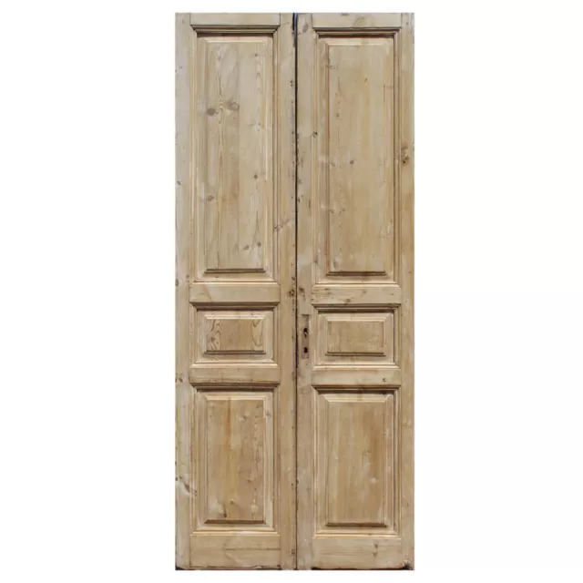 Salvaged Pair of 41” Solid French Doors, 19th Century, NED1851 2