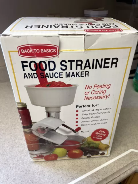 BACK TO BASICS FOOD STRAINER & SAUCE MAKER MODEL 220 - household items - by  owner - housewares sale - craigslist