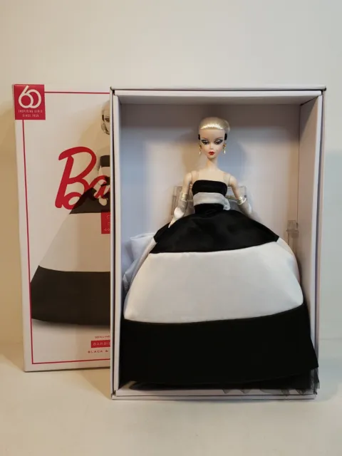 Black & White Forever Silkstone Barbie Doll 2018 Gold Label Mattel Fxf25 Nrfb