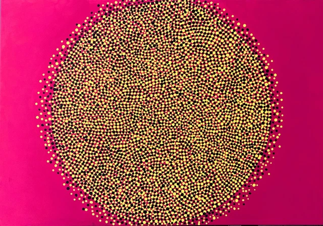 quadro astratto acrilico su tela 100 x 70