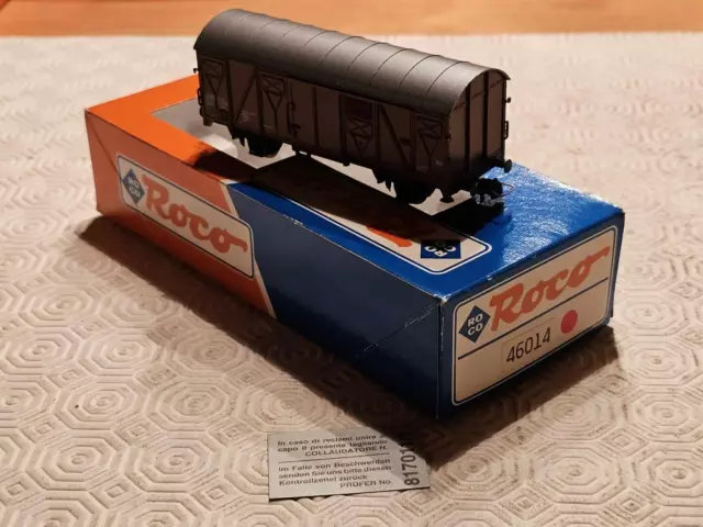 Roco H0 ++ 46014 gedeckter Güterwagen der DB in OVP --1