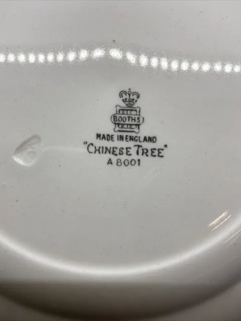 Vintage Booths “Chinese Tree” 8-1/2” Luncheon or Salad Plate A8001 3