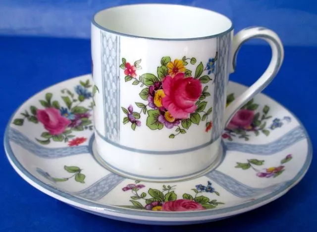 Crown Staffordshire Gorgeous Antique Cup & Saucer Sold by BIRKS ca.1906