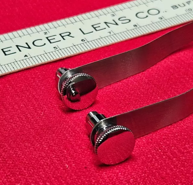 American Optical AO/Spencer Microscope Rhodium-Plated Stage Clips Brand New