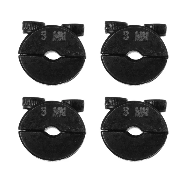 4 pz colletto a gambo steel shaft collar anello di bloccaggio in due pezzi acciaio inox con