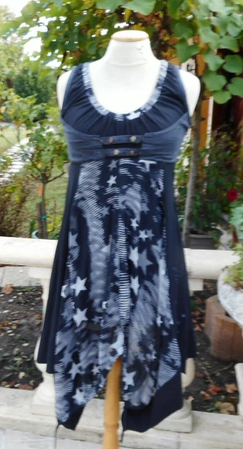 Robe Tunique Déstructurée La Redoute Taillissime - Taille 46, Couleur Bleue, NEUVE Sans étiquettes.