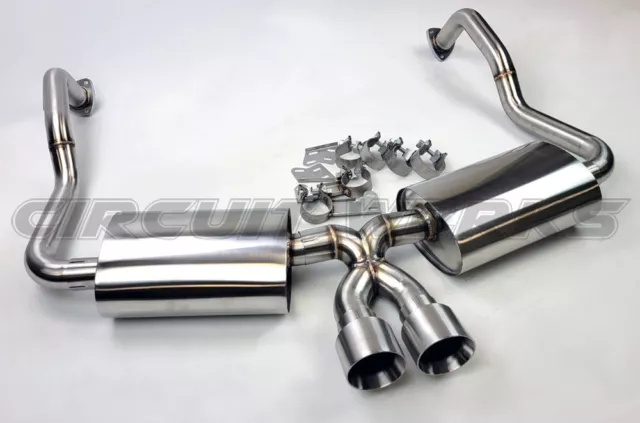 Porsche Boxster Cayman Base / S 987 Silent Exhaust X-Pipe Tips 09 10 11