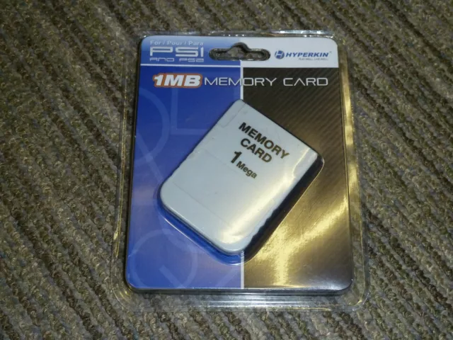 PLAYSTATION 1 PS1 PSOne 1MB MEMORY CARD 15 Block BRAND NEW! 1 MB MEM CARD Grey
