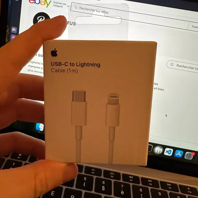 Apple Câble de charge USB-C vers lightning 1m - Blanc (MK0X2AM/A)