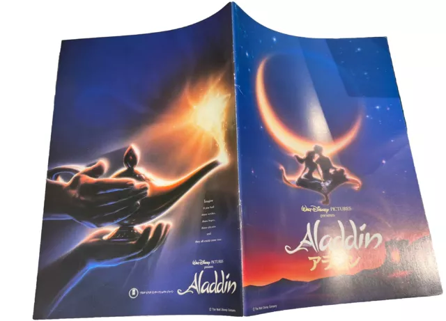 Aladdin (1992) Original Japanese Souvenir Programme, Disney, Robin Williams