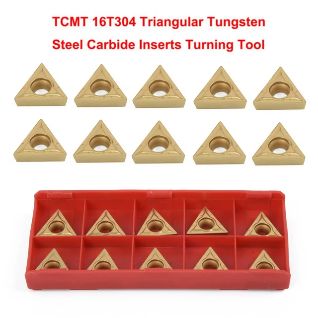 10 Pc 1/2 Lathe Indexable Carbide Insert Turning-Tooling Bit Holder Set-Tools