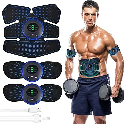 Uennm Electrostimulateur Musculaire EMS Stimulateur Musculaire Abdominal Cein...