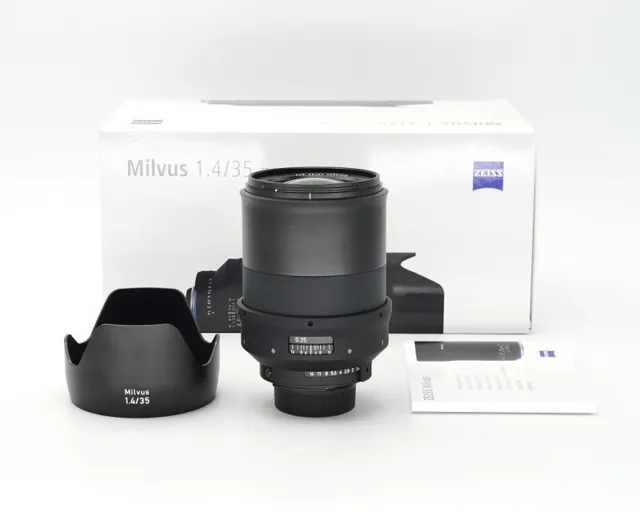Zeiss Milvus 1.4/35mm ZF2 INTERLOCK Nikon F /M42 wie neu, orig.-verp. #28290**