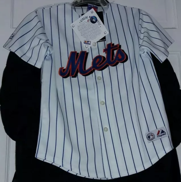 Carlos Delgado Camisa de los New York Mets MLB NY Met Majestic baseball Jersey 》 Youth M 2