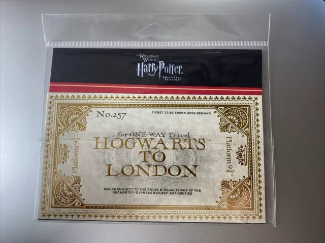 Harry Potter London To Hogwarts Train Ticket Platform 9 3/4 Souvenir Poster 2