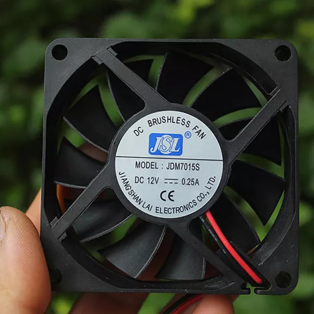 Mini Cooling Fan With protective cover DC 12v 3W Ultra Thin Chassis Computer -wa