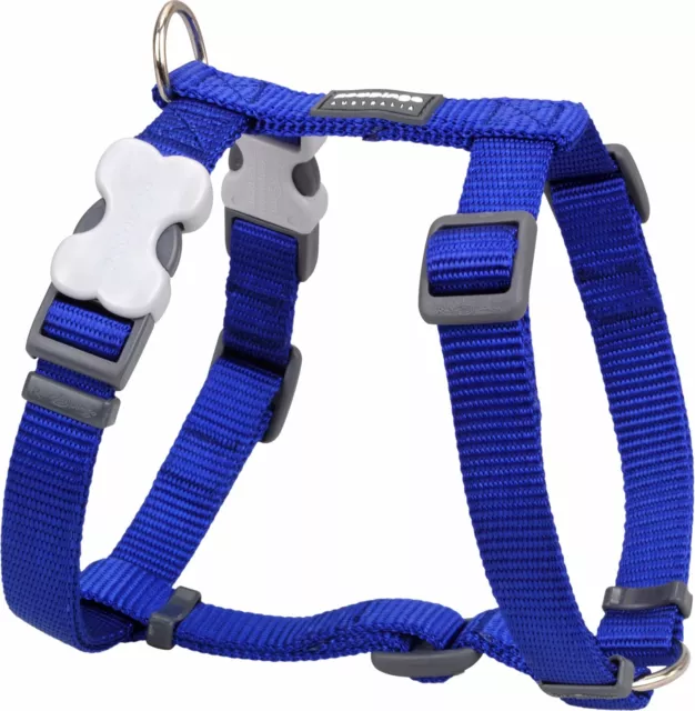 Red Dingo Plain BLUE Harness for Dog or Puppy | Sizes XS - LG | FREE P&P