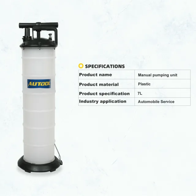 7L Extractor Pump Manual Fluid Vacuum Oil Transfer For Diesel Fuel Litre Tank 2