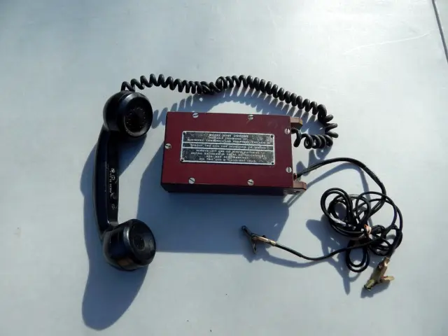 Model 4565 Uniphone Vintage Portable Telephone System For Railroad Use