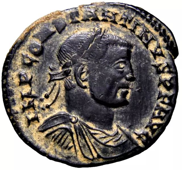 CERTIFIED Authentic Ancient Roman Coin Constantine I DOUBLE Follis Eagle Jupiter