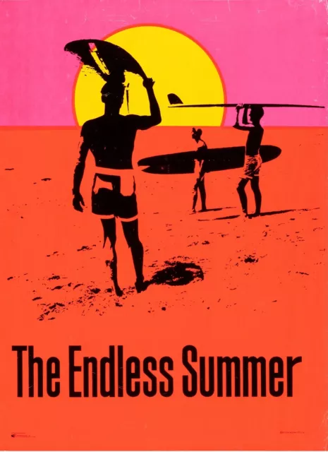 THE ENDLESS SUMMER, Bruce Brown, REPRO AFFICHE SPORT SURF , 50X70,HQ