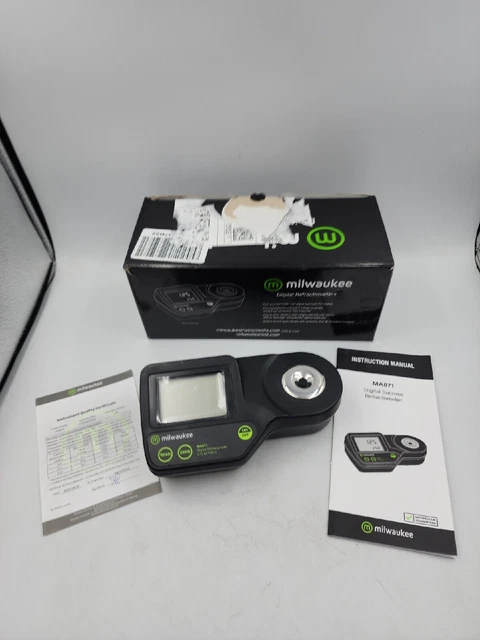 Milwaukee Instruments MA871 Digital Brix Refractometer - black (ih66)