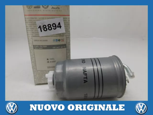 Filtro Carburante Fuel Filter Nafta Originale Volkswagen 191A27401E