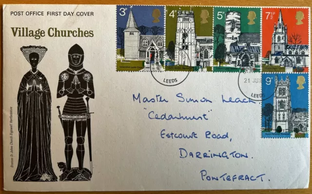 GB Village Churches First Day cover 21st June 1972