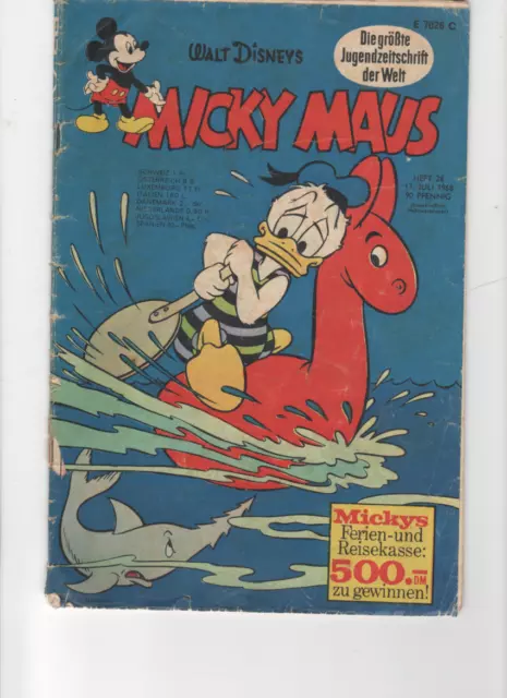 Micky Maus Heft Nr. 28, aus dem Jahr 1968 ,Mickey Mouse Comic