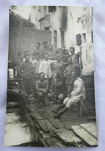 Foto Militare Ww1 Carso Fronte Alpini Gorizia Slovenia  Prima Di Un'azione 1917