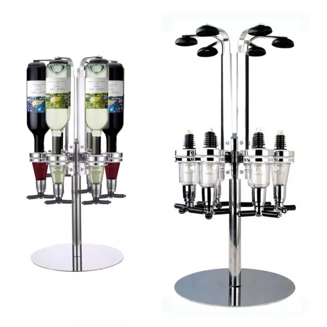 WALL MOUNTED & ROTARY STAND DRINK OPTIC DISPENSER PARTY BAR BUTLER 4 to 6 BOTTLE