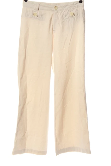 ROSNER pantaloni fianchi da donna taglia DE 38 crema casual look
