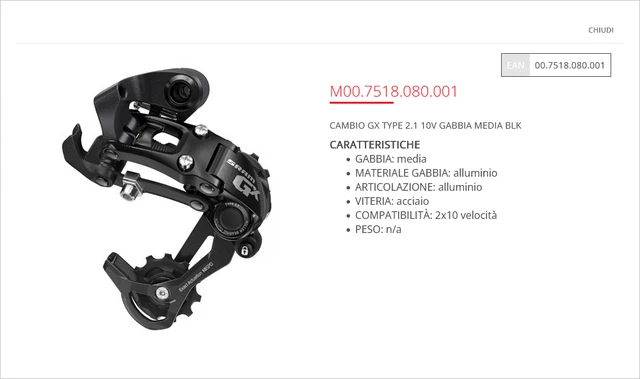 Pulegge SRAM GX Eagle 12v - Ricambio Deragliatore | Alluminio Nero - Foto 3