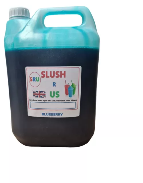 2 x 2.5 litre Slush R Us Slush Syrup (1x Blueberry and 1 x Strawberry)