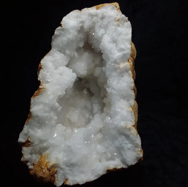 Quarz, Schneequarz geode aus Ouled Bou Ali, Khouribga. Sahara, Marokko # 7