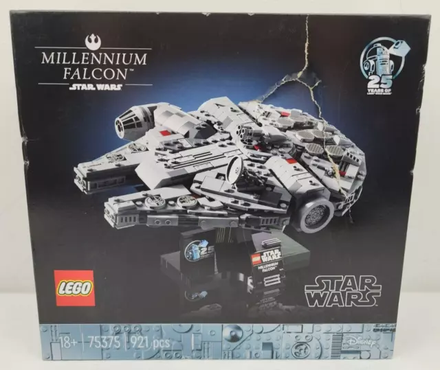 LEGO Star Wars 75375 Millennium Falcon - Brand New & Sealed *Box Damage*