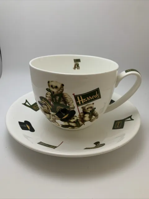 Beautiful Harrods Knightsbridge large fine bone china cup and saucer