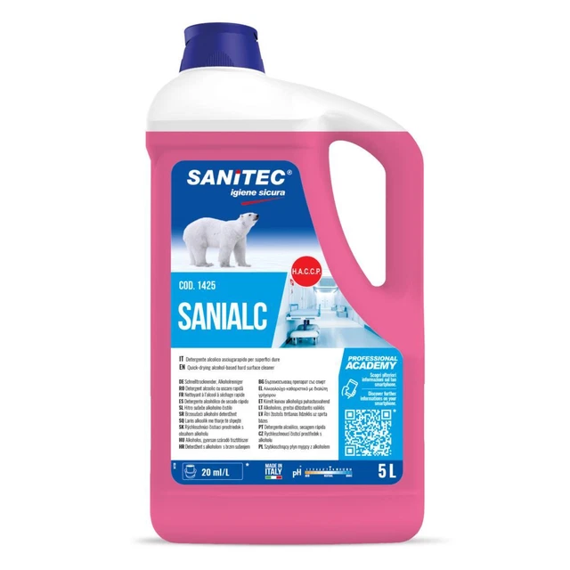 Italchimica S.r.l. Sanialc Detergente Universale Con Alcool E Antibatterico Kg.