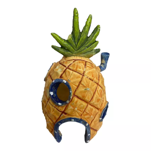 2006 Viacom Spongebob Squarepants Pineapple House Fish Aquarium Tank Oranment 6"