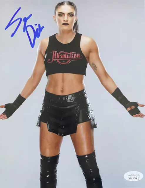 JSA witnessed Sonya Deville 8x10 PROMO AUTOGRAPHED Pro Wrestling Hand Signed 3