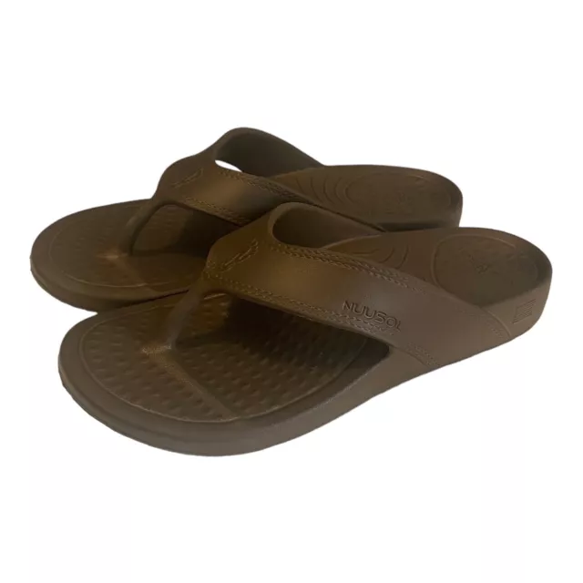NUUSOL CASCADE Flip Flops "Made in America" Smoked Bronze Mens 10