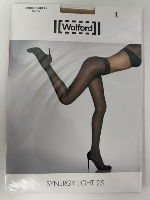 WOLFORD SYNERGY LIGHT 25 Tights - Large/Cosmetic (NEW) - GREAT PRICE £26.00  - PicClick UK